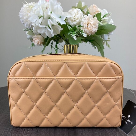 Kate Spade KG425 Carey Smooth Quilted Mini Camera Bag, Tiramisu M - Picture 3 of 5